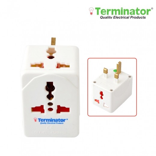 ترمونيتر - محول طاقة 3 مخارج - ابيض - يتم التوصيل بواسطة توصيل فاست