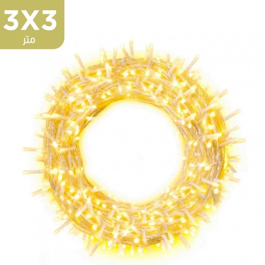 سلسلة أضواء LED للديكور - 3 × 3 م