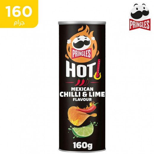 برينجلز - رقائق البطاطس المكسيكية بالفلفل الحار والليمون 160 جرام - يتم التوصيل بواسطة توصيل فاست