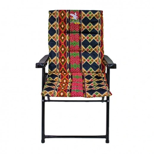 العايش - كرسي خارجي قابل للطي برتقالي - 58 × 60 × 92 سم