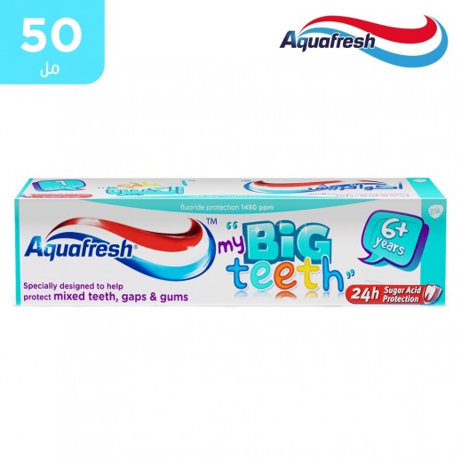 أكوافريش - معجون أسنان أسناني الكبيرة للأطفال (6+ سنوات) - 50 مل - يتم التوصيل بواسطة توصيل فاست