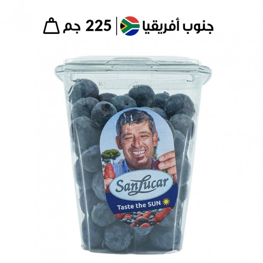 توت أزرق سانلوكار جامبو جنوب إفريقي طازج 225 جم تقريبًا