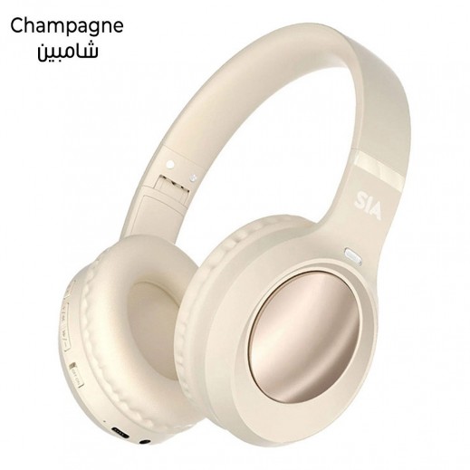 SIA SoundOn Headphones - Champagne - يتم التوصيل بواسطة توصيل فاست