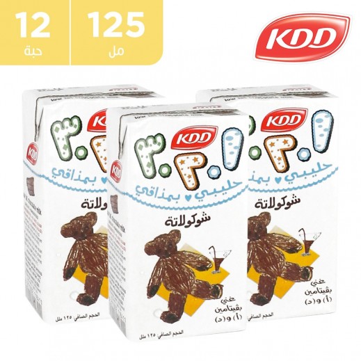 كى دى دى حليب بنكهة الشوكولاتة 12 × 125 مل 