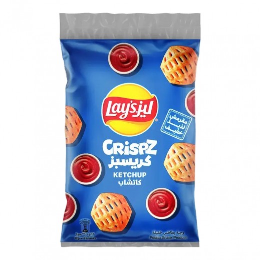 ليز - شيبس البطاطس كريسبز بنكهة الكاتشب 21 × 12 جم