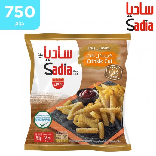 ساديا - بطاطس كرينكل كت 750 جم - يتم التوصيل بواسطة توصيل فاست