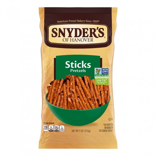 سنايدرز - عيدان بريتزل 255 جم 