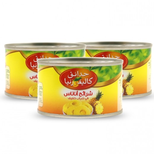   شرائح أناناس حدائق كاليفورنيا ( 3×227 جم) 