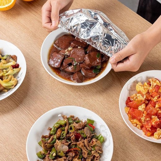أغطية طعام من رقائق الألومنيوم 10قطع