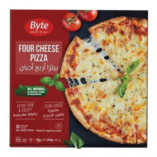 بايت - بيتزا أربع أجبان مجمدة 290 جم - يتم التوصيل بواسطة توصيل فاست