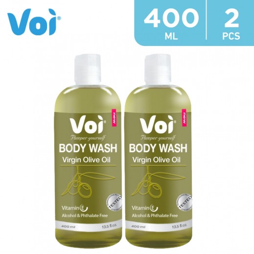 فوي - جل الاستحمام بزيت الزيتون البكر 2 × 400 مل. - يتم التوصيل بواسطة توصيل فاست