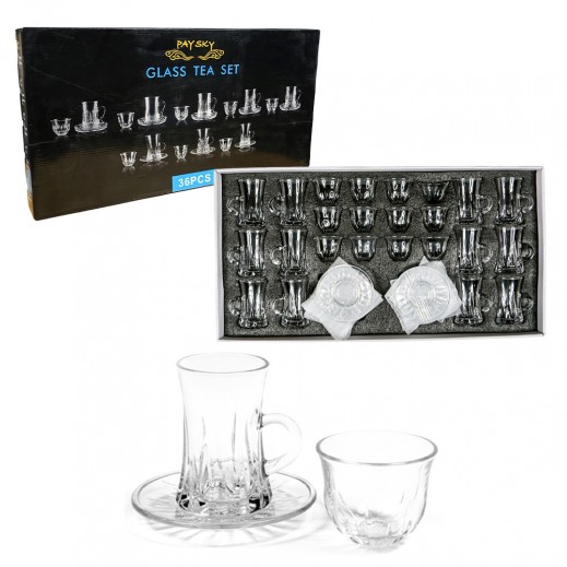 طقم أكواب شاي باي سكاي - 36 حبة