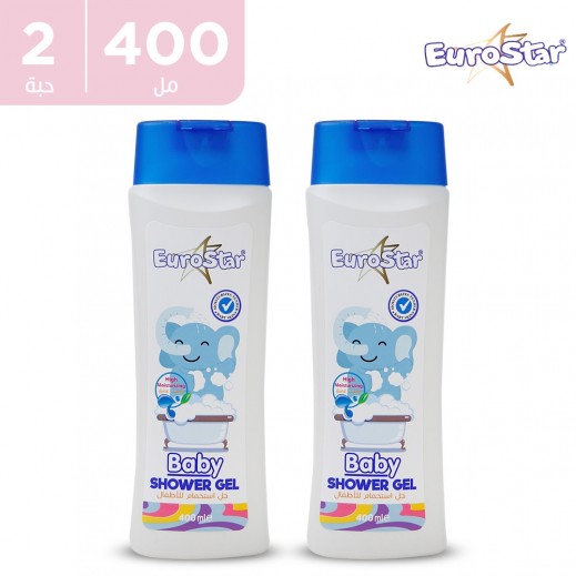 يوروستار - جل استحمام للأطفال عالي الترطيب 2 × 400 مل - يتم التوصيل بواسطة توصيل فاست