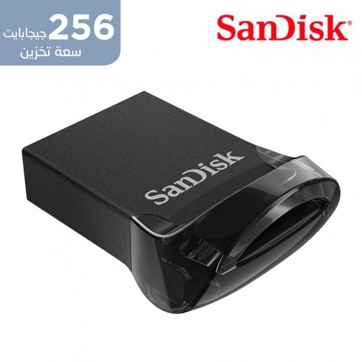 سانديسك - ذاكرة بيانات ألترا فيت USB 3.1 سعة 256 جيجابايت - يتم التوصيل بواسطة توصيل فاست