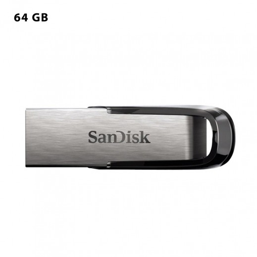 سانديسك - ذاكرة بيانات ألترا فلير USB 3.0 سعة 64 جيجابايت - يتم التوصيل بواسطة توصيل فاست