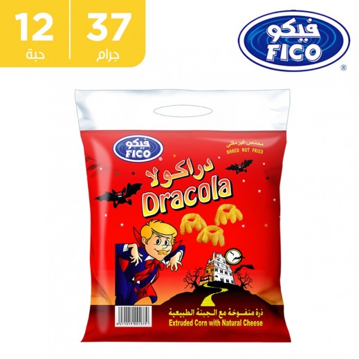 فيكو دراكولا ذرة بالجبنة الطبيعية 12 × 37 جم   - يتم التوصيل بواسطة توصيل فاست