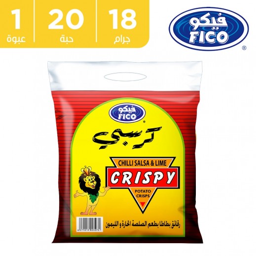 فيكو – كرسبي بالصلصة الحارة والليمون - 20 × 18 جم - يتم التوصيل بواسطة توصيل فاست