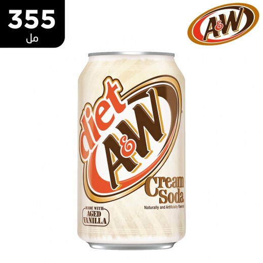إي دبليو - مشروب صودا دايت بالكريم 355 مل