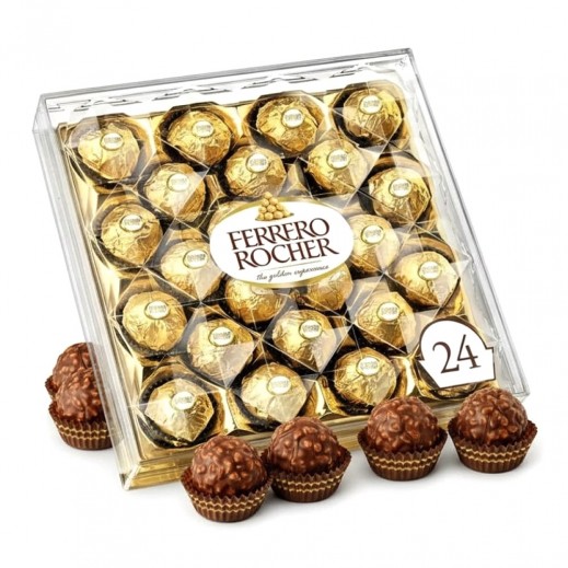 فيريرو روشيه - شوكولاتة الحليب والبندق 24 حبة 300 جم  