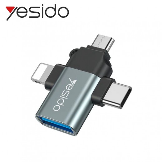 ييسيدو OTG محول USB 3.0 - رمادي / أسود