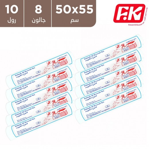 فتوح الكويت - أكياس نفايات 8 جالون 10 × 30 حبة  - يتم التوصيل بواسطة توصيل فاست