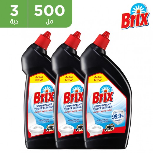 بريكس - منظف المرحاض المطهر ألترا باور - 3 × 500 مل - يتم التوصيل بواسطة توصيل فاست
