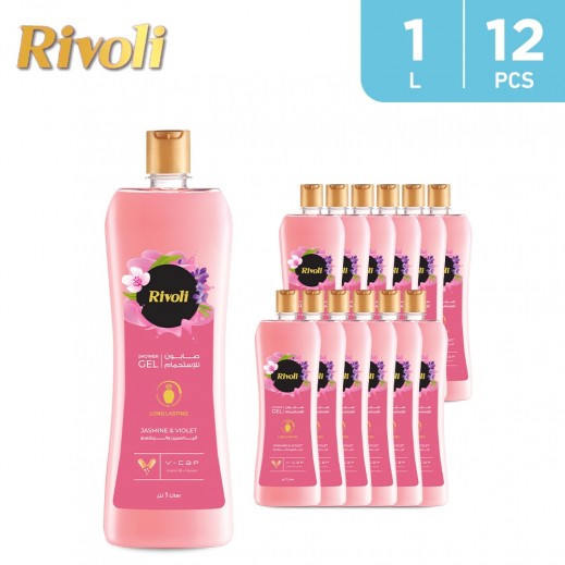 اشتري Rivoli Rose Shower Gel - 12 × 1 L | توصيل Taw9eel.com