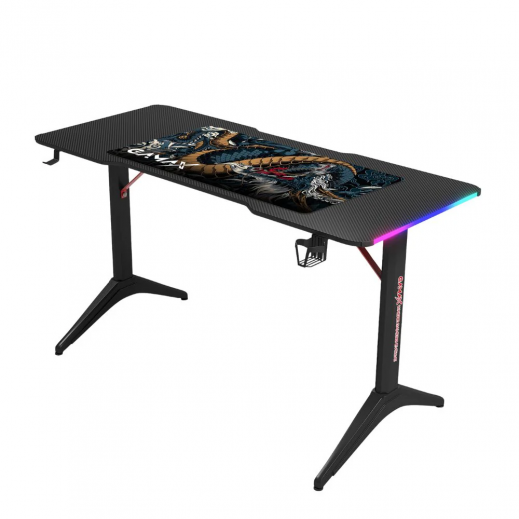 جاماكس طاولة ألعاب RGB  مقاس 140×60×74 سم مع لوحة ماوس - يتم التوصيل بواسطة  Taw9eel خلال يومين عمل 