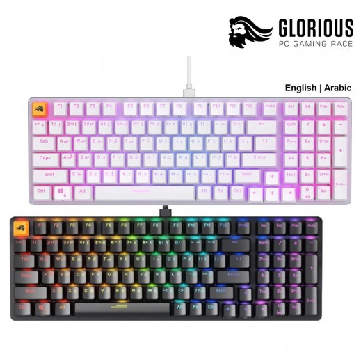 جلوريوس - لوحه مفاتيح بالحجم الكامل 96% تخطيط عربى 