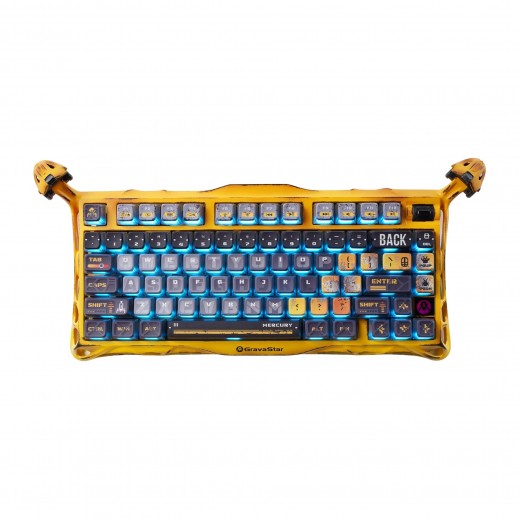 جرافاستار لوحة مفاتيح الألعاب الميكانيكية اللاسلكية Mercury K1 Pro - إصدار خاص - يتم التوصيل بواسطة  Taw9eel خلال يومين عمل 