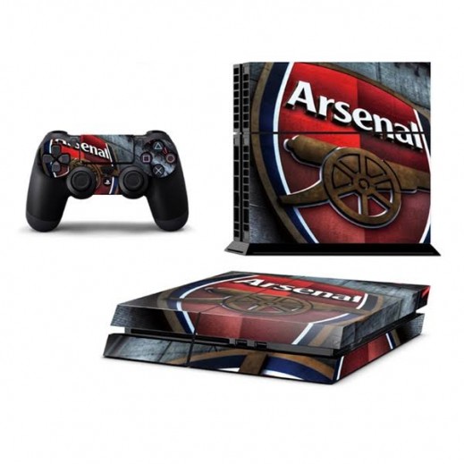 ستيكر ARSENAL لجهاز PS4  + عدد 2 ملصق ليدة التحكم M2