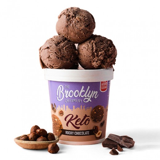 The Brooklyn Creamery Rocky Chocolate Keto Ice Cream 450 ml