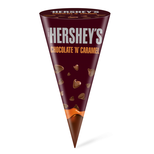هيرشيز شوكولاتة بالكراميل كون 100 مل - يتم التوصيل بواسطة توصيل فاست