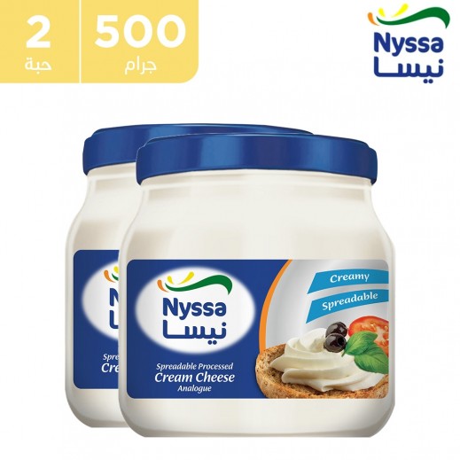 نيسا - شبيهة جبنة كريم مطبوخة قابلة للدهن 2 × 500 جم