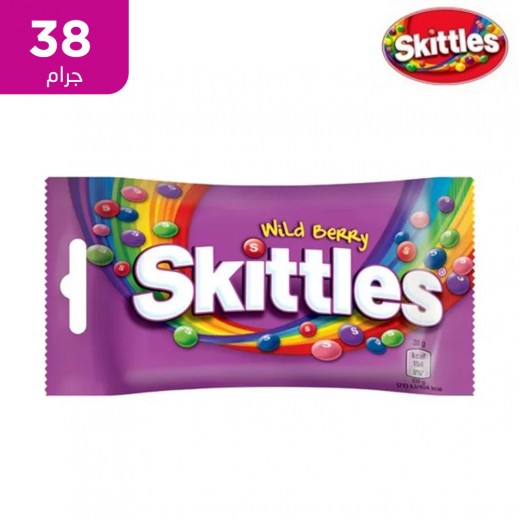 سكيتلز - حلوى بطعم التوت البري 38 جم - يتم التوصيل بواسطة توصيل فاست
