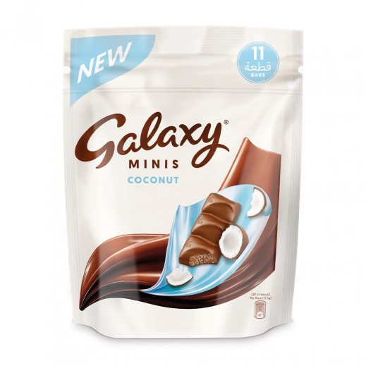جالكسي شوكولاتة مينيز مع جوز الهند 137.5 جم - يتم التوصيل بواسطة توصيل فاست