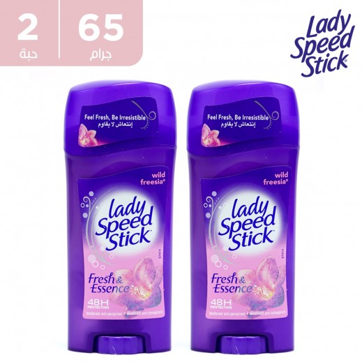 ليدي سبيد ستيك – مزيل رائحة العرق " وايلد فريزيا " 2 حبة × 65 جم - يتم التوصيل بواسطة توصيل فاست