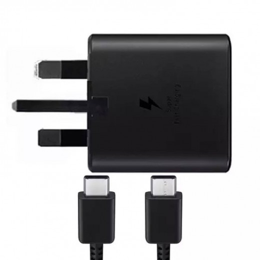 شاحن PD بقوة 45 وات مع كيبل USB-C بقوة 5 أمبير - يتم التوصيل بواسطة توصيل فاست