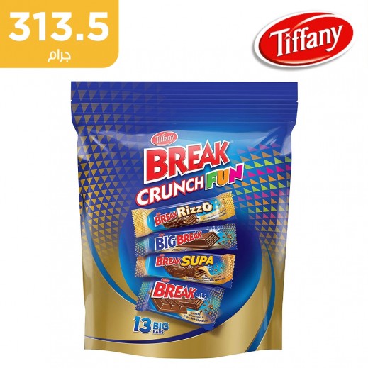 تيفاني - كيس ويفر بريك كرانش بحليب الشوكولاتة 313.5 جم - يتم التوصيل بواسطة توصيل فاست