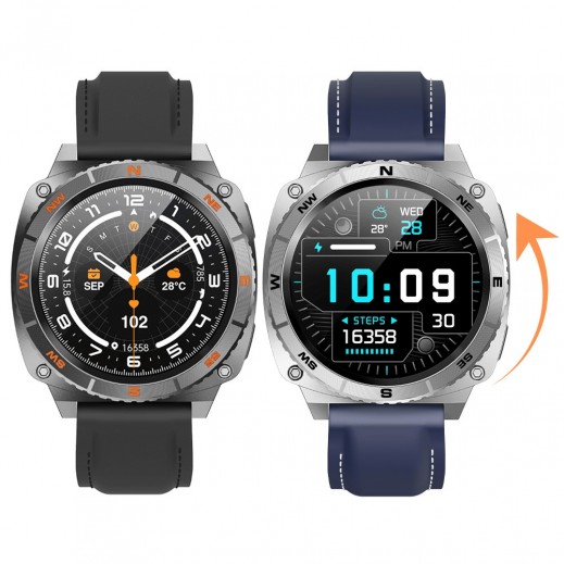 جي-تاب ساعة GTR6 الذكية بتقنية البلوتوث مقاس 1.43 بوصة