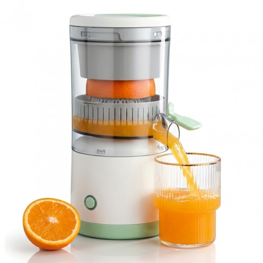 عصارة حمضيات كهربائية قابلة للشحن مع كيبل USB