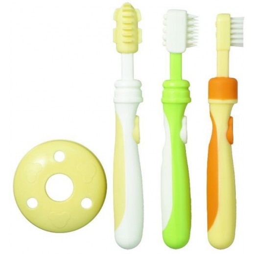 بيجون - فرشاة أسنان لتدريب الأطفال على غسيل الأسنان (3 حبة)  - يتم التوصيل بواسطة توصيل فاست