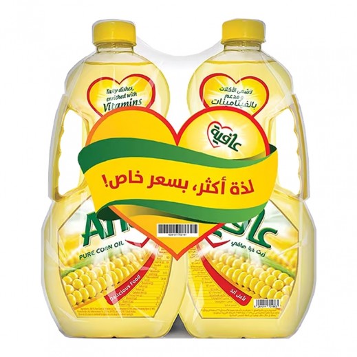 عافية زيت ذرة صافي 2 × 1.5 لتر