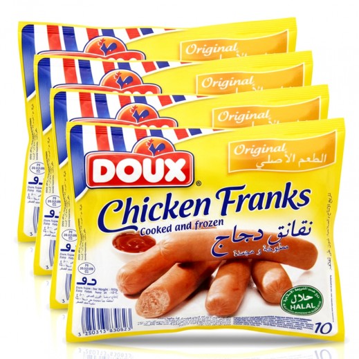 دو - نقانق دجاج مجمدة بالطعم الأصلي 4 × 400 جم