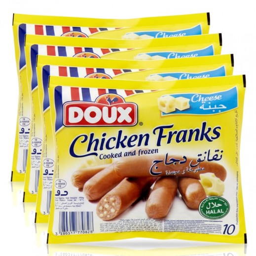 دو - نقانق دجاج مجمدة بالجبنة 4 × 400 جم