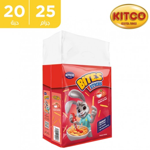 كيتكو - بايتس عيدان البطاطا بطعم كاتشب الطماطم 20 × 25 جم - يتم التوصيل بواسطة توصيل فاست