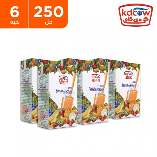 كي دي كاو - عصير نكتار كوكتيل 6×250 مل  - يتم التوصيل بواسطة توصيل فاست
