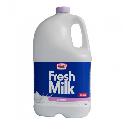 كي دي كاو - حليب طازج خالي الدسم 2 لتر