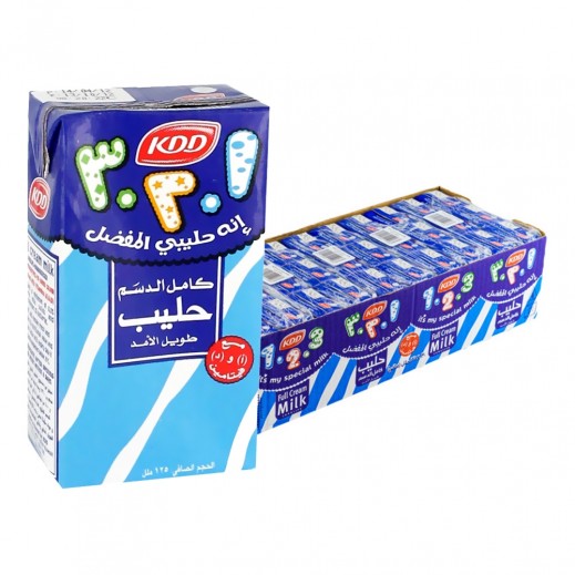 كى دى دى – حليب طويل الأمد كامل الدسم 125 مل ( 30 حبة )