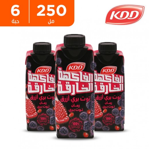 كي دي دي - عصير باور فروت (نكهة الرمان والكرز) 6 ×250 مل  - يتم التوصيل بواسطة توصيل فاست